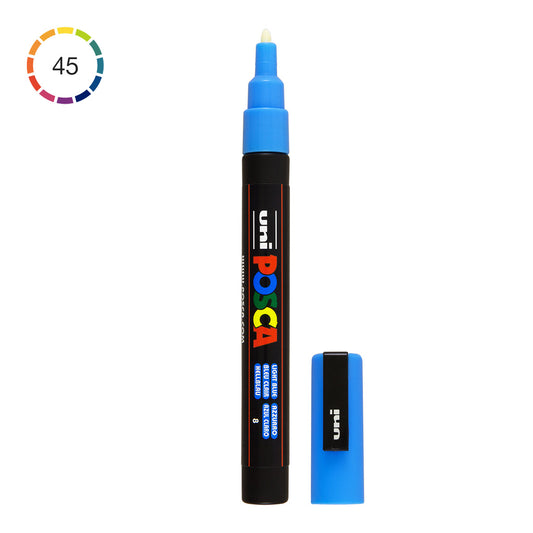 Uni Posca PC-3M Fine 1.3 mm paint marker in Light Blue