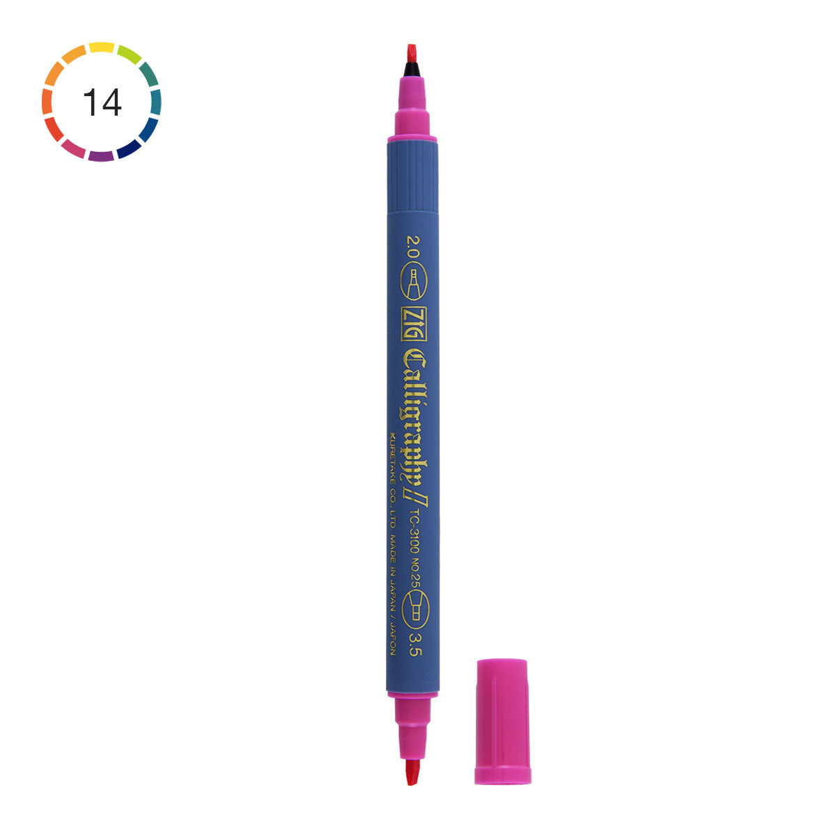 ZIG Kuretake Calligraphy II TC-3100 Twin Tip Pen - image 1